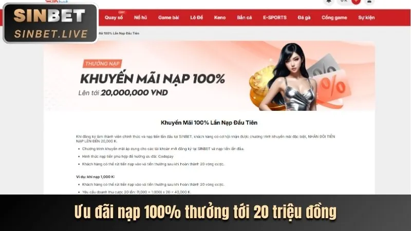 Ưu đãi nạp tiền lần đầu big79